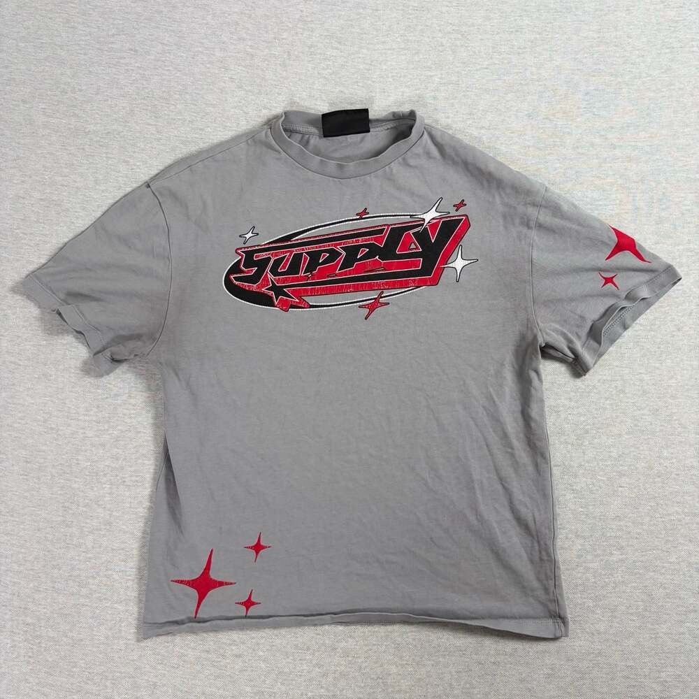 Supply & Demand New York City Graphic Star Print Grey T-Shirt